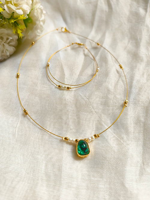 Invisible Emerald Necklace